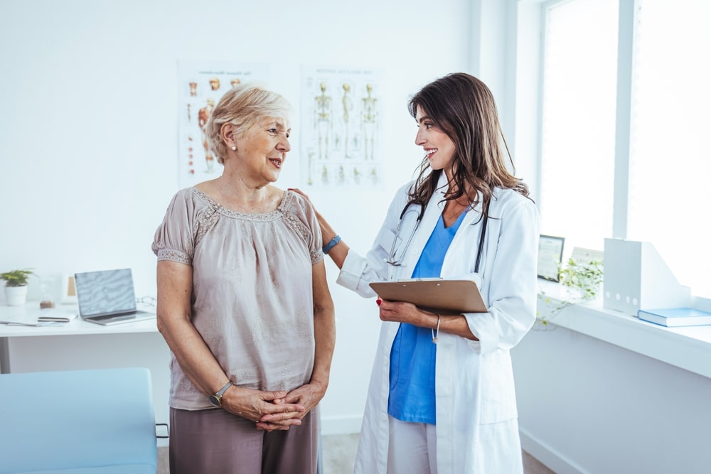 Senior,Woman,Having,A,Consultation,With,Her,Doctor.,Senior,Woman